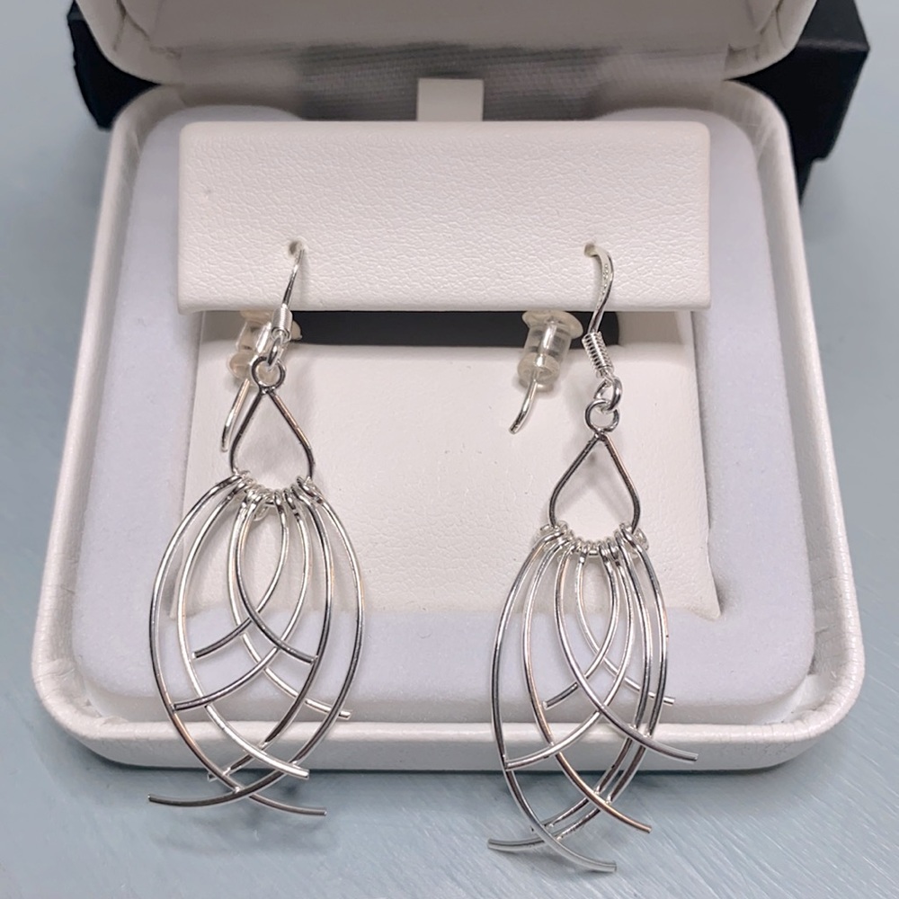 NWT Silver waterfall earrings